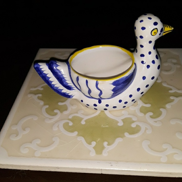 Quimper Pottery Other - HenRiot Quimper Duck Egg Cup France